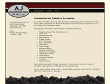 Tablet Screenshot of ajconstructionofwi.com